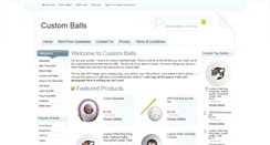 Desktop Screenshot of customballs.com