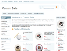 Tablet Screenshot of customballs.com